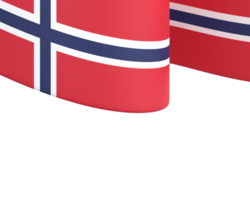 conception du drapeau de la norvège élément de bannière de la fête de l'indépendance nationale fond transparent png