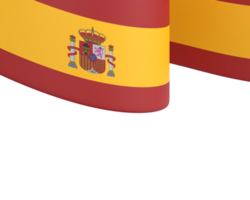 Spanien flagga design nationell oberoende dag baner element transparent bakgrund png