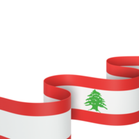 conception du drapeau du liban fête de l'indépendance nationale élément de bannière fond transparent png