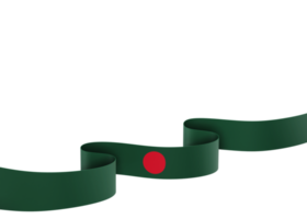 Bangladesh flag design national independence day banner element transparent background png