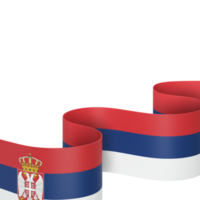 diseño de la bandera de serbia elemento de la bandera del día de la independencia nacional fondo transparente png