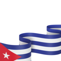 design de bandeira de cuba dia da independência nacional elemento de banner fundo transparente png