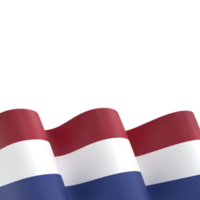 Netherlands flag design national independence day banner element transparent background png