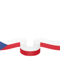 design de bandeira da república tcheca elemento de banner do dia da independência nacional fundo transparente png