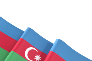 drapeau azerbaïdjan conception fête de l'indépendance nationale élément de bannière fond transparent png