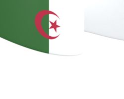 diseño de bandera de argelia día de la independencia nacional elemento de banner fondo transparente png