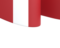 drapeau du pérou conception fête de l'indépendance nationale élément de bannière fond transparent png