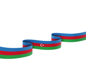 design de bandeira do azerbaijão dia da independência nacional elemento de banner fundo transparente png