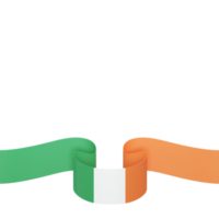 design de bandeira da irlanda elemento de banner do dia da independência nacional fundo transparente png