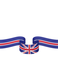 United Kingdom flag design national independence day banner element transparent background png