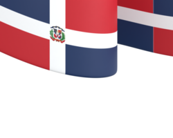 Dominican Republic flag design national independence day banner element transparent background png