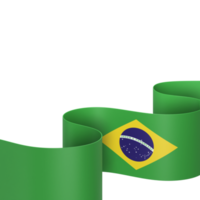 design de bandeira do brasil elemento de banner do dia da independência nacional fundo transparente png