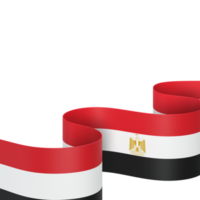 Egypt flag design national independence day banner element transparent background png