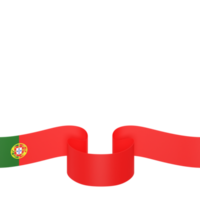 design de bandeira de portugal elemento de banner do dia da independência nacional fundo transparente png