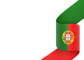 design de bandeira de portugal elemento de banner do dia da independência nacional fundo transparente png