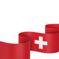 Switzerland flag design national independence day banner element transparent background png