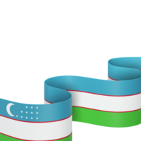 Uzbekistan flag design national independence day banner element transparent background png