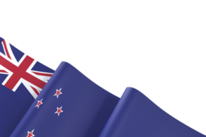 New Zealand flag design national independence day banner element transparent background png