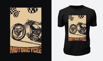 Motorcycle and Racing T shirt Design vector