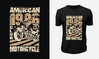 Motorcycle and Racing T shirt Design vector