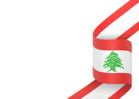 libanon flag design nationaler unabhängigkeitstag banner element transparenter hintergrund png