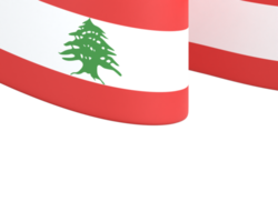 conception du drapeau du liban fête de l'indépendance nationale élément de bannière fond transparent png