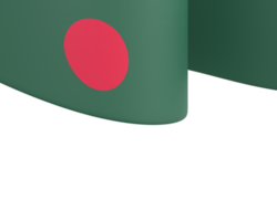 Bangladesh flag design national independence day banner element transparent background png