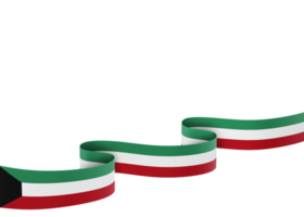 kuwait flagga design nationell oberoende dag baner element transparent bakgrund png