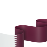 qatar drapeau conception fête de l'indépendance nationale élément de bannière fond transparent png