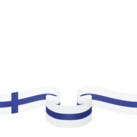 Finland flag design national independence day banner element transparent background png