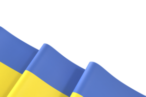 design de bandeira da ucrânia elemento de banner do dia da independência nacional fundo transparente png