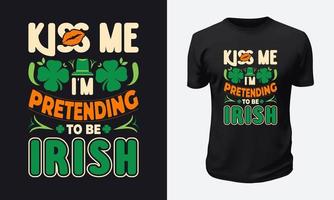 St. Patricks Day T shirt Design vector