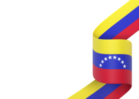 conception du drapeau du venezuela élément de bannière de la fête de l'indépendance nationale fond transparent png
