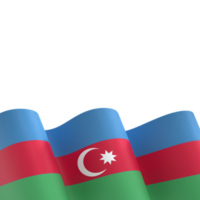 diseño de la bandera de azerbaiyán elemento de la bandera del día de la independencia nacional fondo transparente png