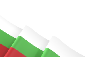 bulgarie drapeau conception fête de l'indépendance nationale élément de bannière fond transparent png