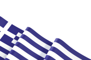 diseño de la bandera de grecia elemento de la bandera del día de la independencia nacional fondo transparente png