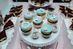 Delicious fancy wedding cake photo