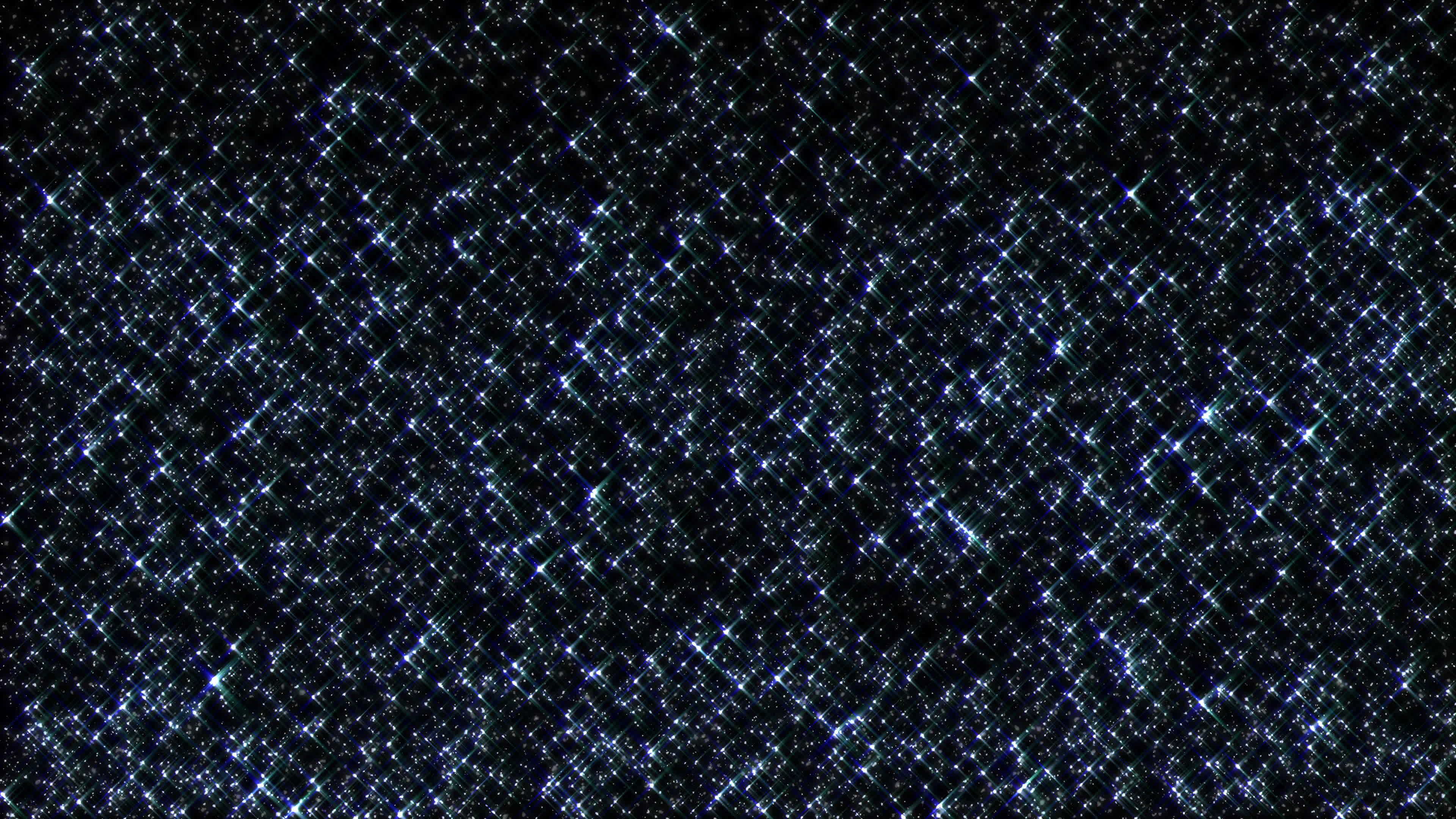 Loop blue flicker star particles on black background 11347559 Stock