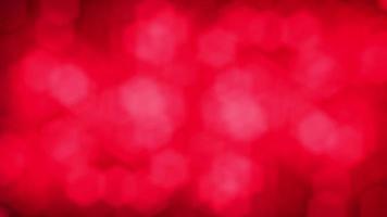 Abstract red blurred hexagon bokeh motion background video