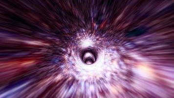 Loop grunge purple hyperspace tunnel space travel background video