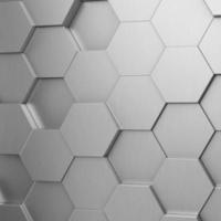 Futuristic and technological hexagonal background. 3d rendering photo