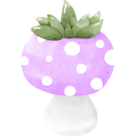 aquarelle de pot de plante en argile png