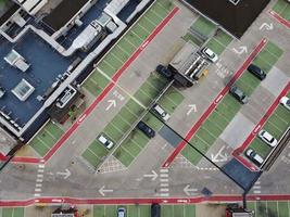 Luton City Centre and Local Buildings, High Angle Drone's View of Luton City Centre and Railway Station. Luton England Great Britain photo