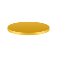 goldenes Mockup-Podium png