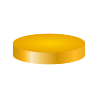 Golden mockup podium png