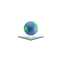 3D Isolated Various Books png