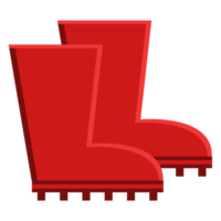 icono de bota de goma ilustración plana png