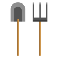 Shovel Rake Icon Vector Illustration png