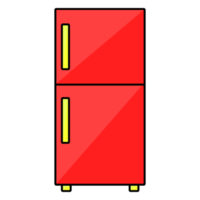 diseño plano del icono del refrigerador png