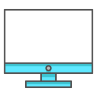 icône de moniteur illustration de matériel de bureau png